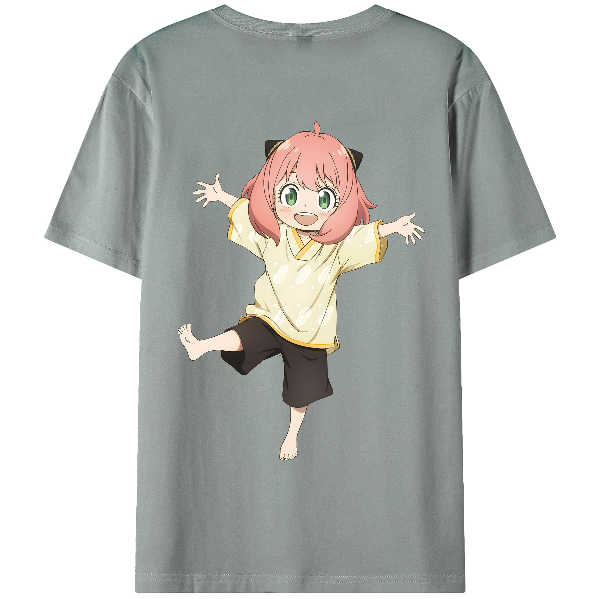 （画像用） SPY×FAMILY间谍家家酒 綿100％ メンズ半袖Tシャツ（バックプリント） 通気性
